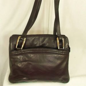 Giani Bernini LEATHER Shoulder Bag HANDBAG Purse